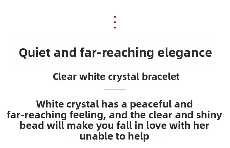 Natural Crystal Bracelet Old Mine Pure Body East China Sea White Crystal Unisex Round Bead Bracelet