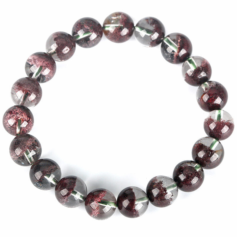 Natural Red Phantom Bracelet Crystal Clean Treasure Bowl Red Phantom Phantom Crystal DIY Wholesale Crystal Jewelry