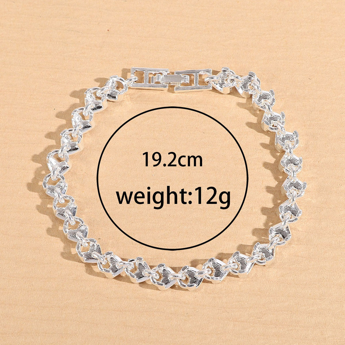 Cross-Border Hot-Selling European and American Simple Natural Full Diamond Crystal Roman Bracelet Women's Bangle Live Streaming Benefit Item