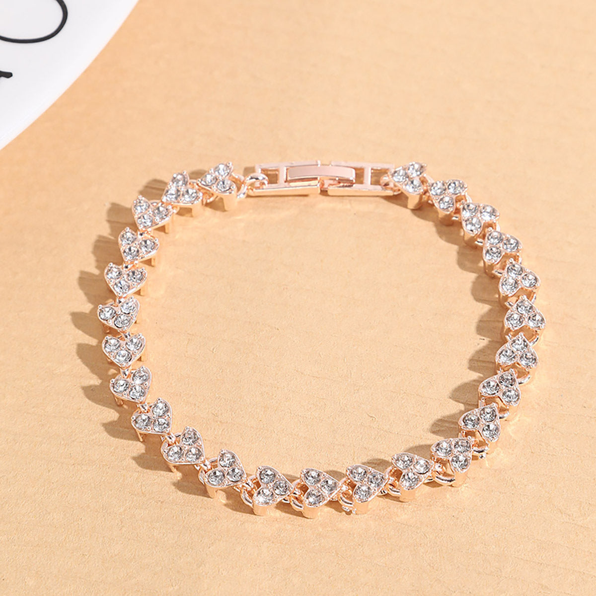 Cross-Border Hot-Selling European and American Simple Natural Full Diamond Crystal Roman Bracelet Women's Bangle Live Streaming Benefit Item