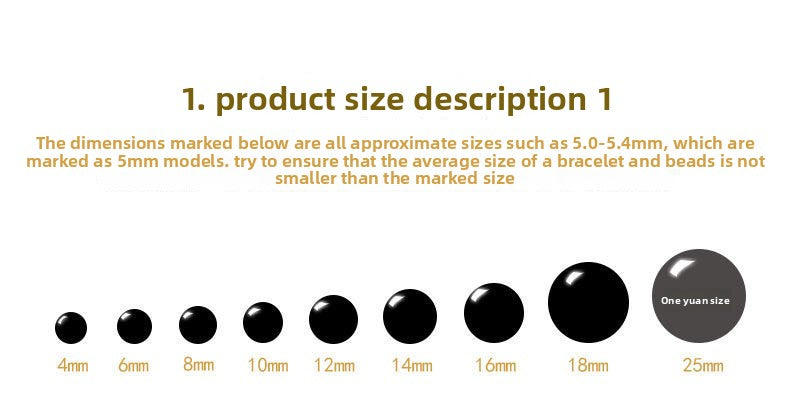 Donghai Crystal Brazilian Yellow Crystal Bracelet Optimize Citrine DIY Accessory Round Bead Bracelet Factory direct sales