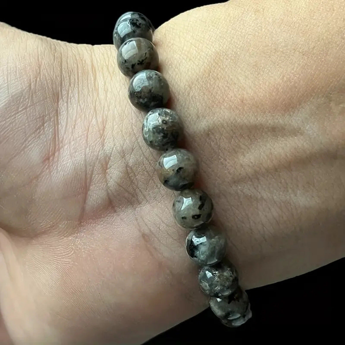 Bracelet Jewelry Natural Flame Stone Bracelet Unisex Single Circle Beaded Energy Bracelet